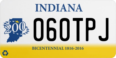 IN license plate 060TPJ