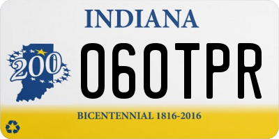 IN license plate 060TPR