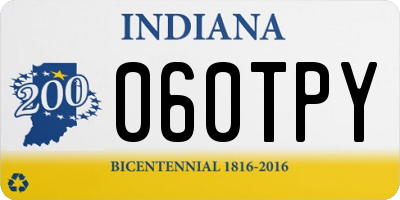 IN license plate 060TPY
