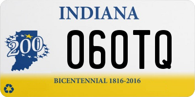 IN license plate 060TQ