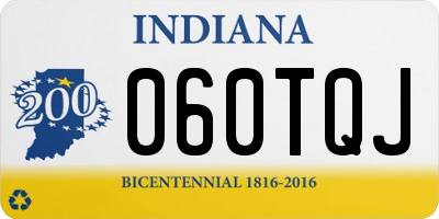 IN license plate 060TQJ