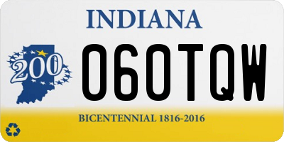 IN license plate 060TQW
