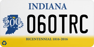 IN license plate 060TRC
