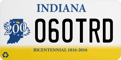 IN license plate 060TRD