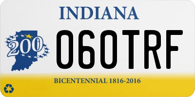 IN license plate 060TRF
