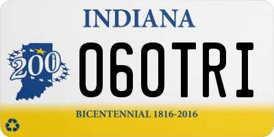 IN license plate 060TRI