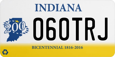 IN license plate 060TRJ