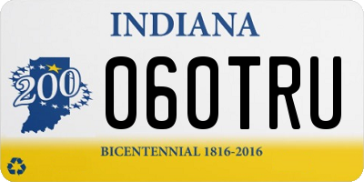 IN license plate 060TRU
