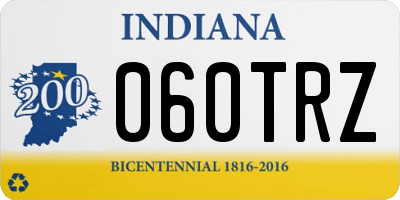 IN license plate 060TRZ