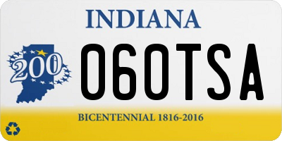 IN license plate 060TSA