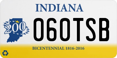 IN license plate 060TSB