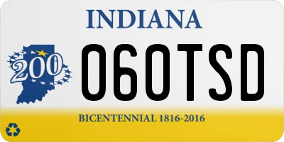 IN license plate 060TSD