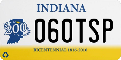 IN license plate 060TSP