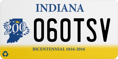 IN license plate 060TSV