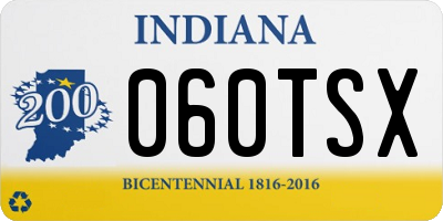 IN license plate 060TSX