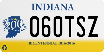 IN license plate 060TSZ