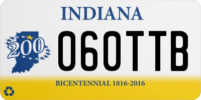 IN license plate 060TTB