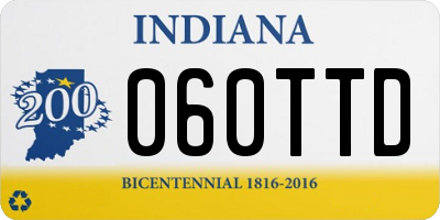 IN license plate 060TTD
