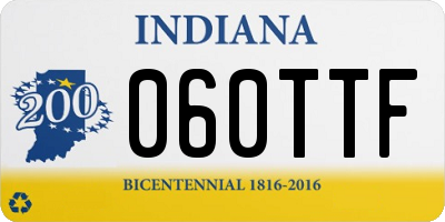 IN license plate 060TTF