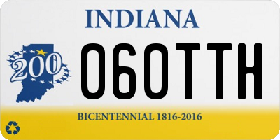 IN license plate 060TTH