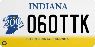 IN license plate 060TTK