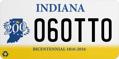 IN license plate 060TTO