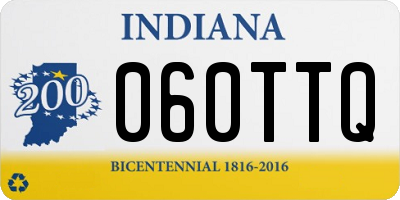 IN license plate 060TTQ