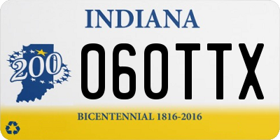 IN license plate 060TTX