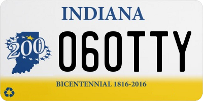IN license plate 060TTY
