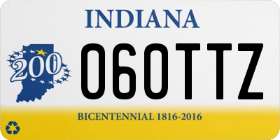 IN license plate 060TTZ