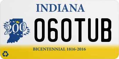 IN license plate 060TUB