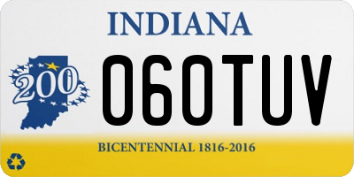 IN license plate 060TUV