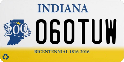 IN license plate 060TUW