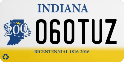 IN license plate 060TUZ