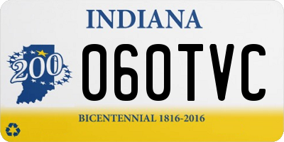 IN license plate 060TVC
