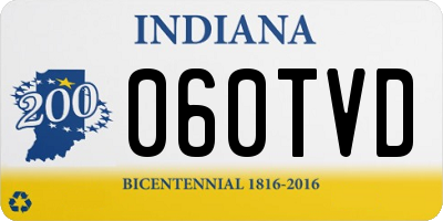 IN license plate 060TVD