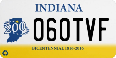 IN license plate 060TVF