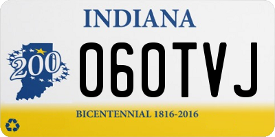 IN license plate 060TVJ