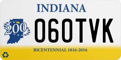 IN license plate 060TVK