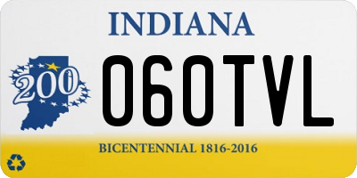 IN license plate 060TVL