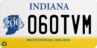 IN license plate 060TVM