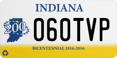IN license plate 060TVP