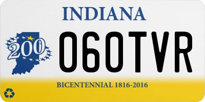 IN license plate 060TVR