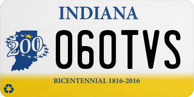 IN license plate 060TVS