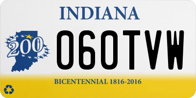 IN license plate 060TVW