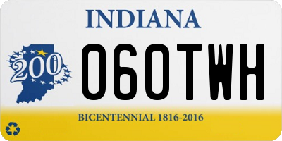 IN license plate 060TWH