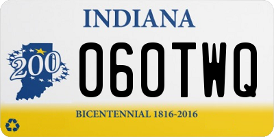 IN license plate 060TWQ