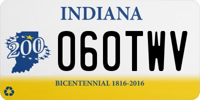 IN license plate 060TWV