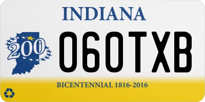 IN license plate 060TXB