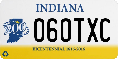 IN license plate 060TXC